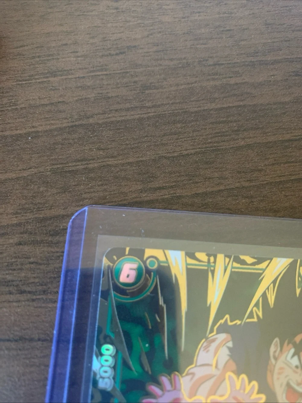 Majin Buu & Kid Goku Holographic Trading Card Sleeve — Green & Gold Artwork